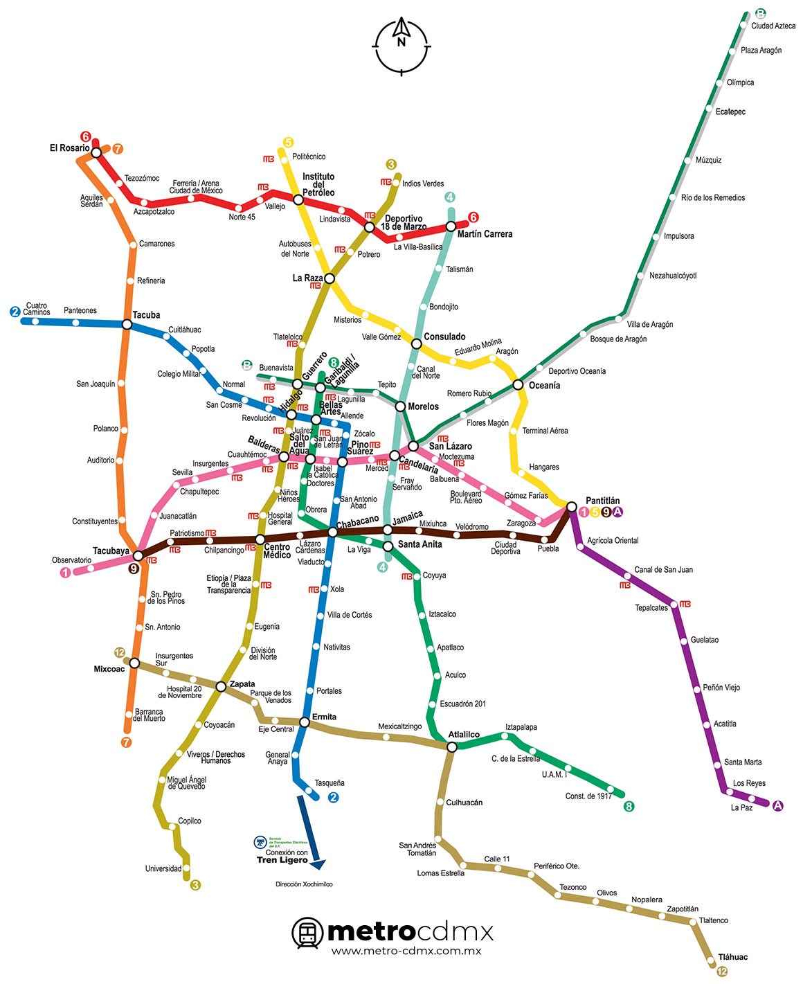 mapa metro cdmx